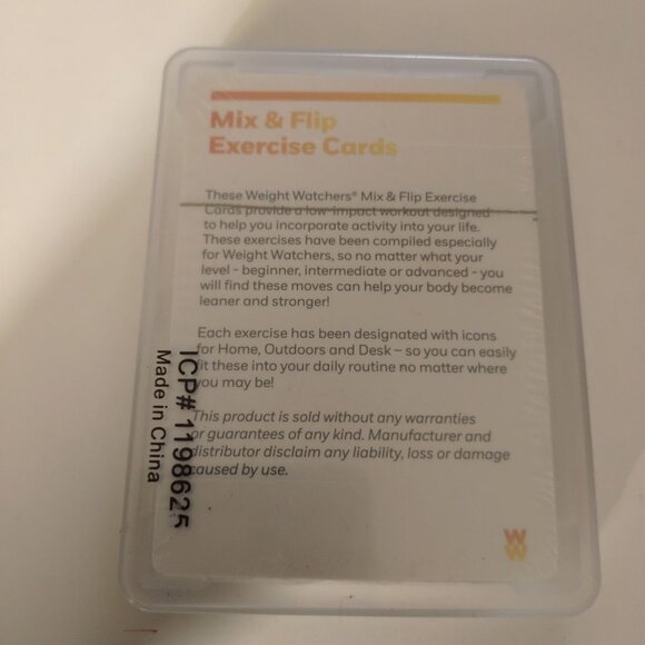 Weight Watchers Mix & Flip Exercise Cards - Picture 2 of 2